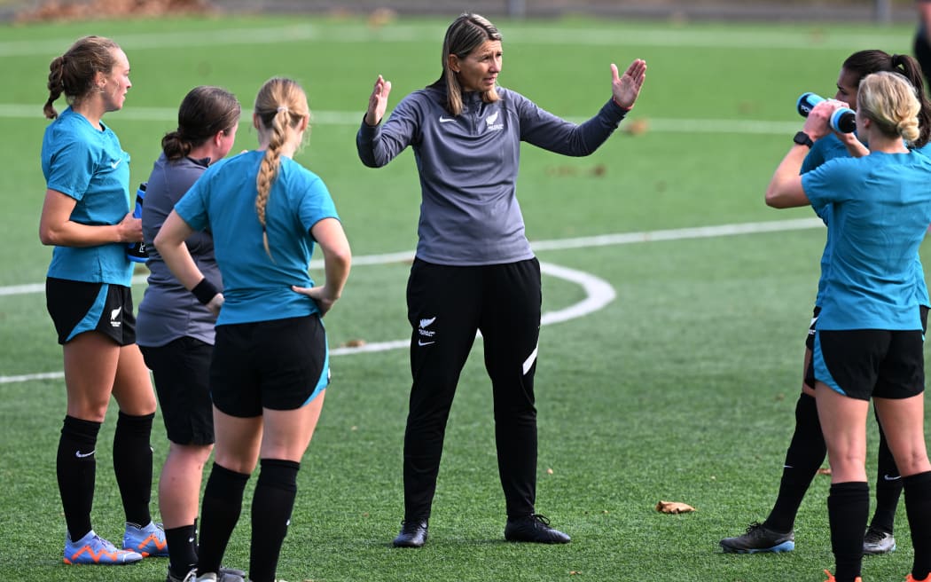 Coach Jitka Klimková.
New Zealand Football Ferns
