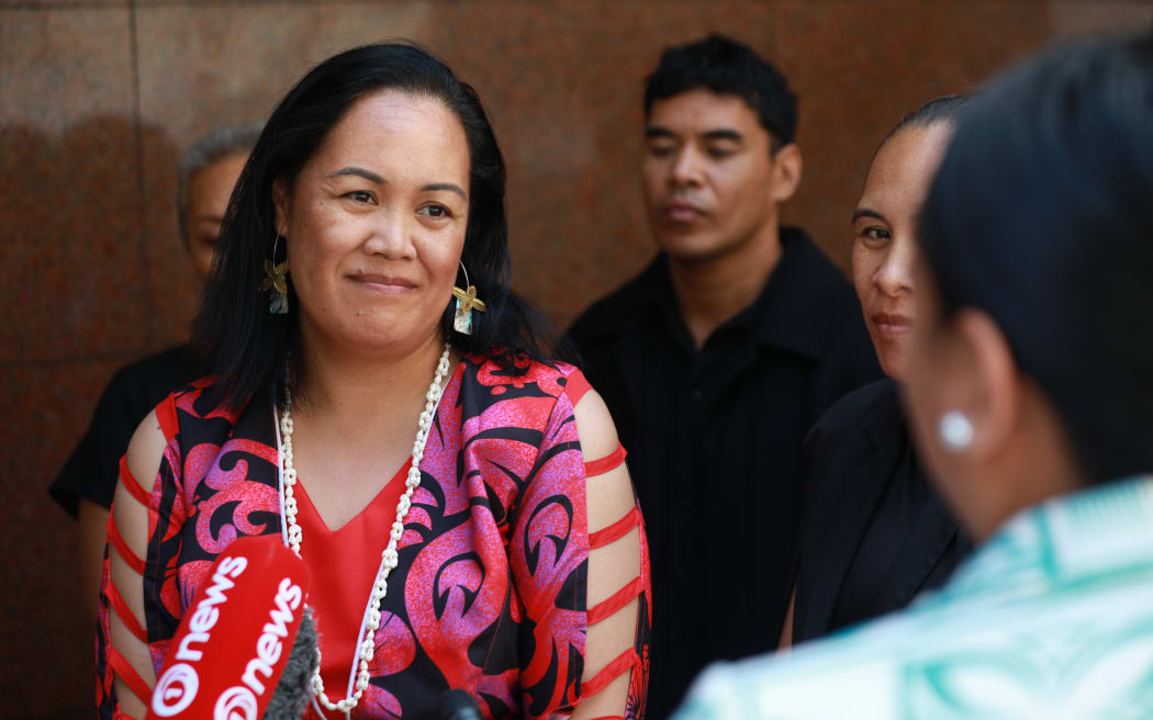 Vasa Fia Collins speaks to media after coronial conference into Fa'anana Efeso Collins' death