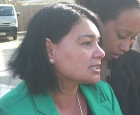 Gwendalyn Richmond, left, says she believes justice will be served.
