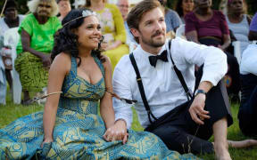 Miranda Tapsell and Gwilym Lee in Top End Wedding