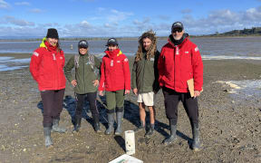 Megan Ranapia, Dr Kura Paul Burke, Te Āmai Paul-Burke, Nick and Joe Burke.