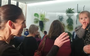 Prime Minister Jacinda Ardern at a paid parental leave event at Parliament on 1 July.