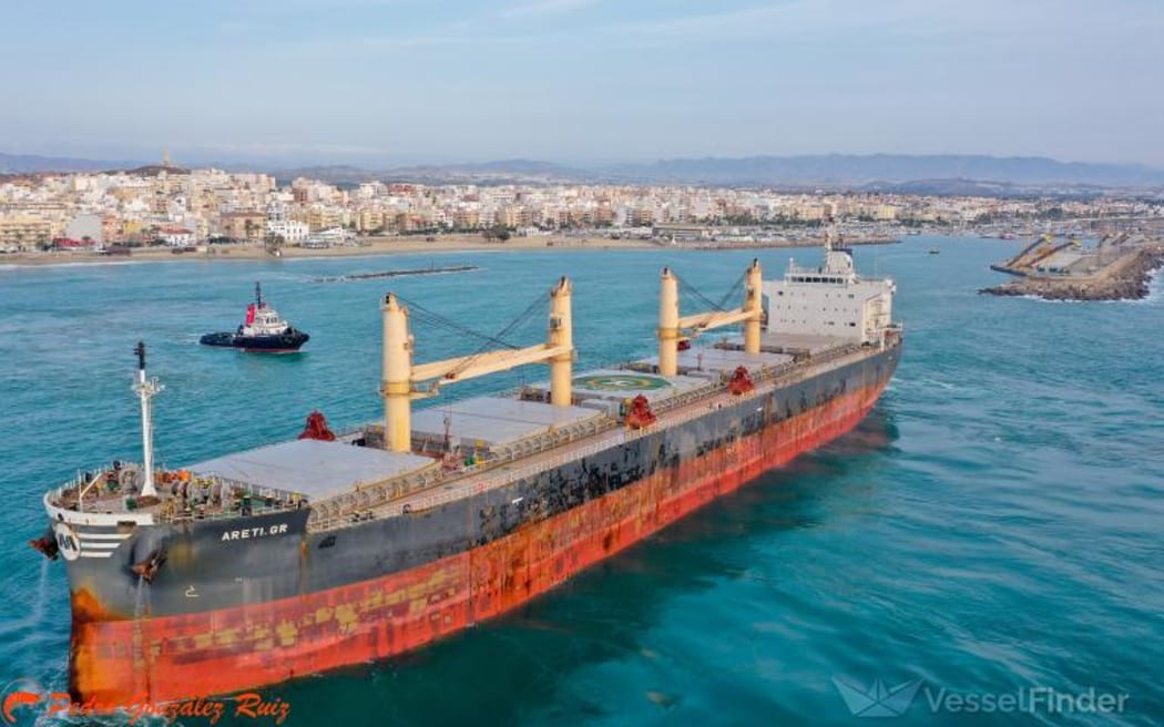 Cargo ship Areti GR - packages of cocaine and dead scuba diver found near it in the port of Newcastle on 9 May 2022
