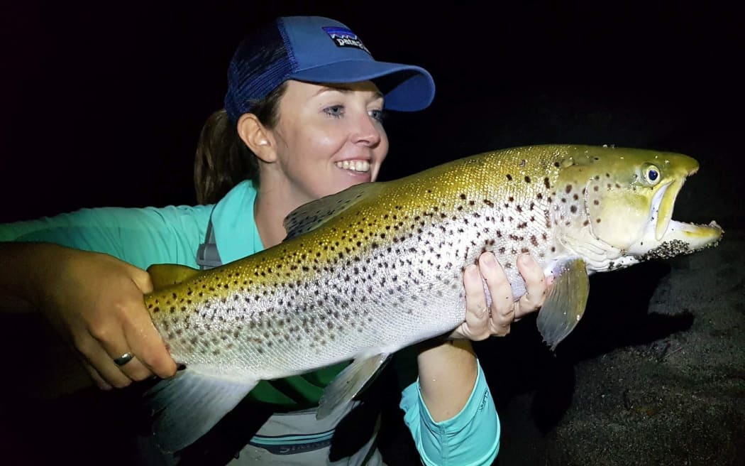 Libby O'Brien with a big catch