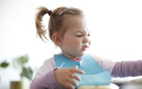 girl child fussy eater eating
