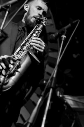 Alto sax-player Jake Baxendale.