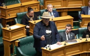 Māori Party Co-leader Rawiri Waititi speaks during the response to the Governor-General's statement on the passing of Queen Elizabeth II, 13 September 2022.