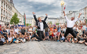 Comedy duo Garaghty & Thom.