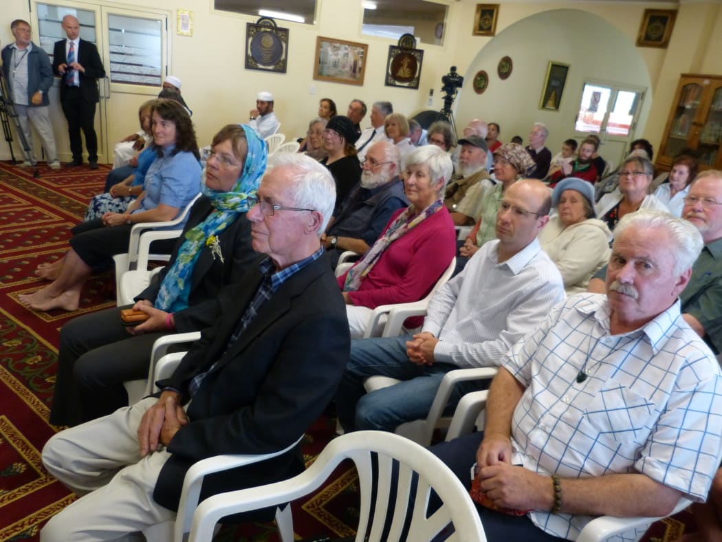 The prayer vigil was held at the Wellington Islamic Centre.