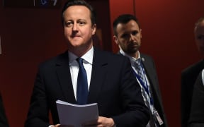British Prime Minister David Cameron prepares to announce the date of the in-out EU referendum.