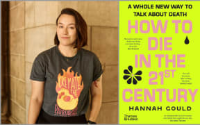 Image of author Hannah Gould and the cover of her book.