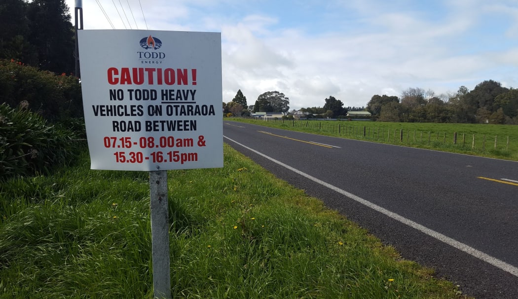 Todd Energy traffic sign