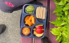 A school lunch of a student at Yendarra School in Ōtara.