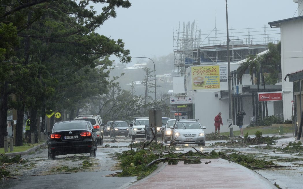 The aftermath of Tropical Cyclone Marcia in Yeppoon, Queensland.