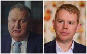 Minister for Resources Shane Jones and Labour leader Chris Hipkins.