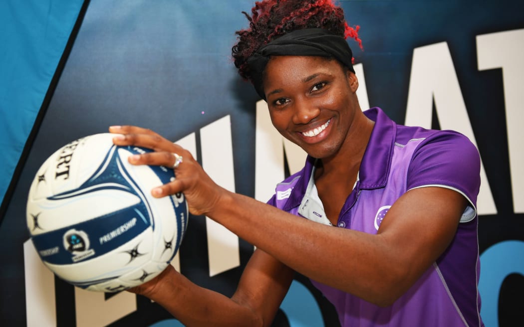Northern Stars defender Ama Agbeze at the 2018 ANZ Premiership launch