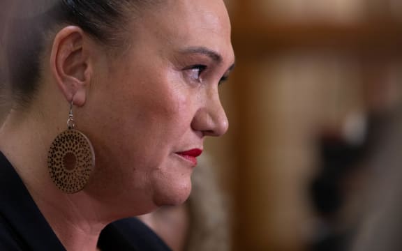 Deputy Prime Minister Carmel Sepuloni and Deputy Party Leader Kelvin Davis speak to media following the resignation of Meka Whaitiri
