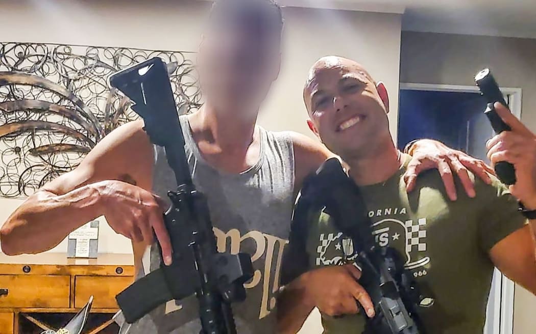 Shane Cooper (right), of Whangārei, pictured in February 2021 dressed as a character from a video game, with a friend.
