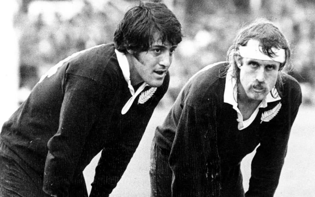 Bryan Williams and Bob Burgess, either 1971 or 1972. New Zealand All Blacks. Photo: Photosport.co.nz