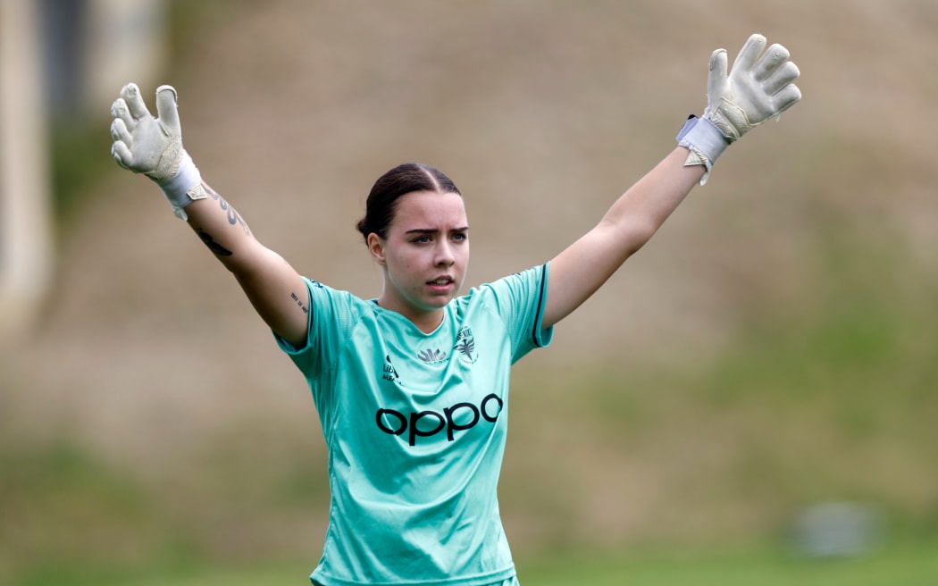 Goalkeeper Brianna Edwards of Wellington Phoenix