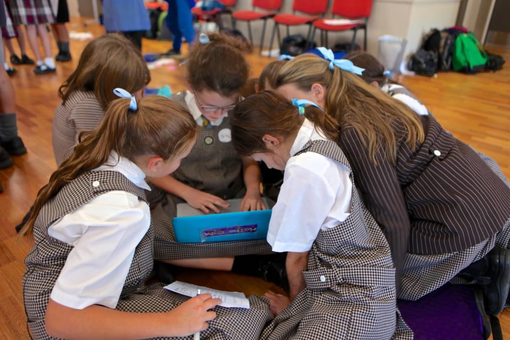 Girls coding