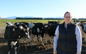 Stacey Stewart on her farm, a year after the Ashburton floods.