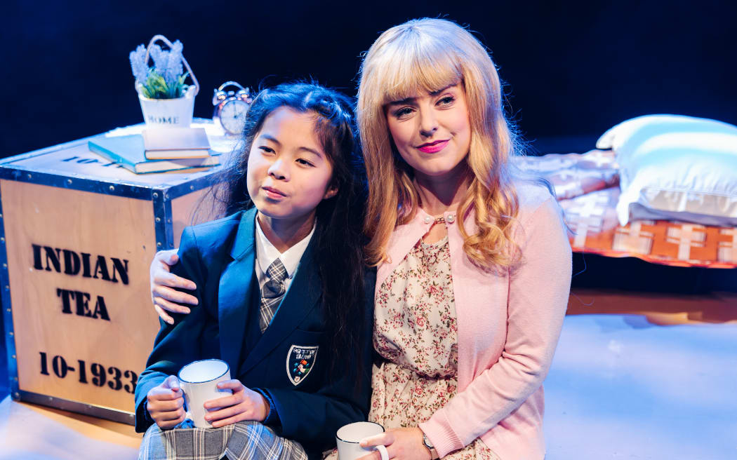 Ann Deng in Matilda 2024 Auckland, with Miss Honey