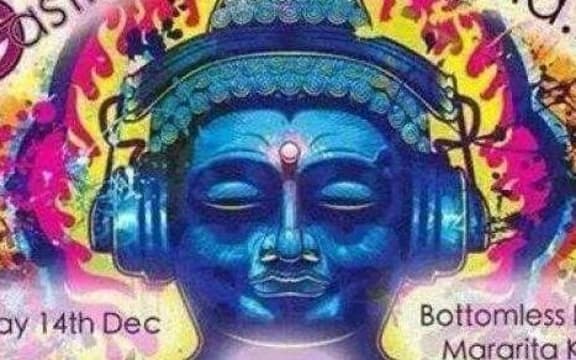 The promotional poster which has landed Philip Blackwood in jail in Myanmar.