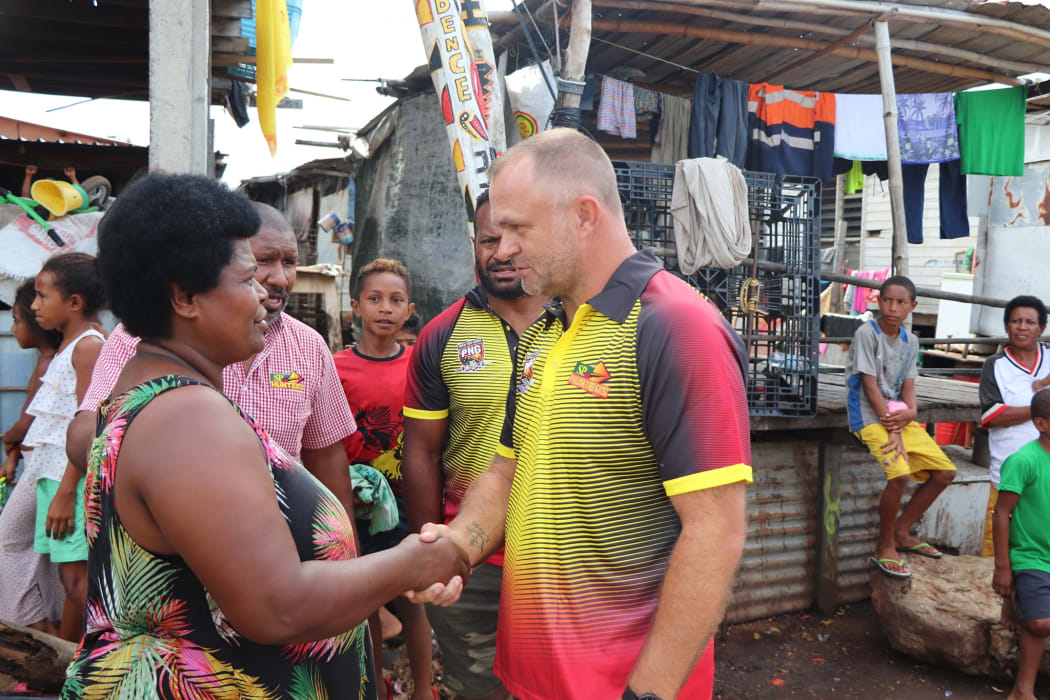 PNG Hunters coach Matt Church