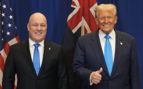 Christopher Luxon and Donald Trump.