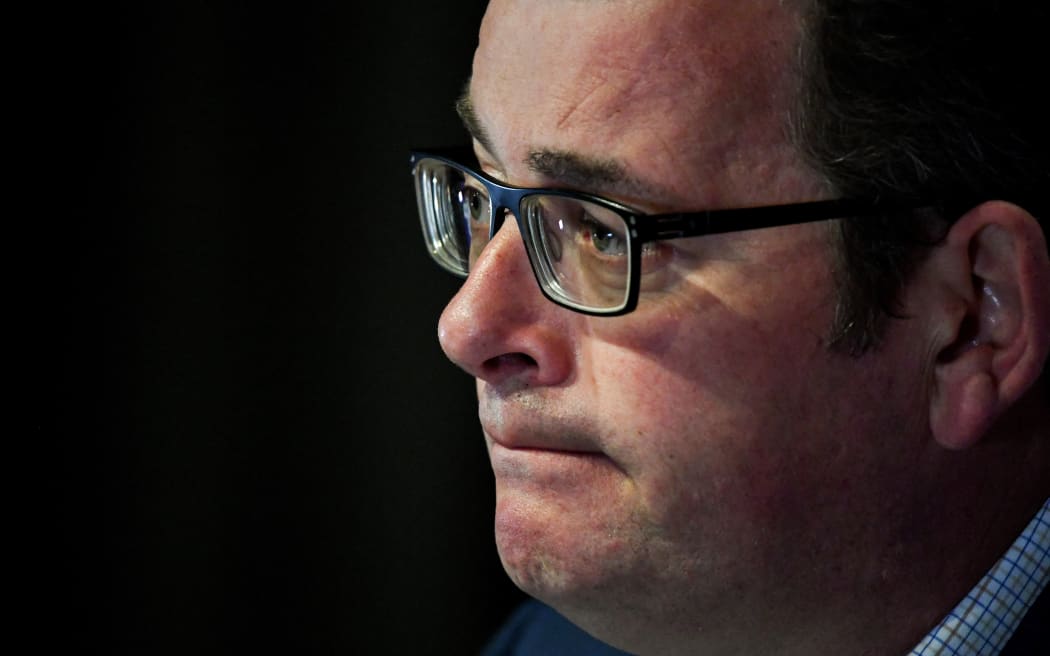 Victoria Premier Daniel Andrews speaks during a press conference in Melbourne on September 26, 2020 as the state government battles criticism of its handling of city's second wave of the COVID-19 coronavirus.