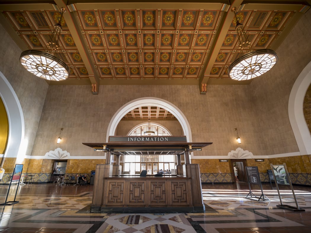 The Los Angeles art deco Union Station is one of the venues being used for the 93rd annual Academy Awards ceremony.
