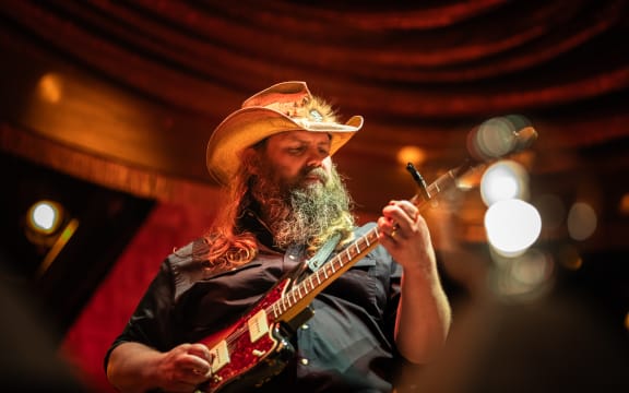 Chris Stapleton performs to a packed Spark Arena.