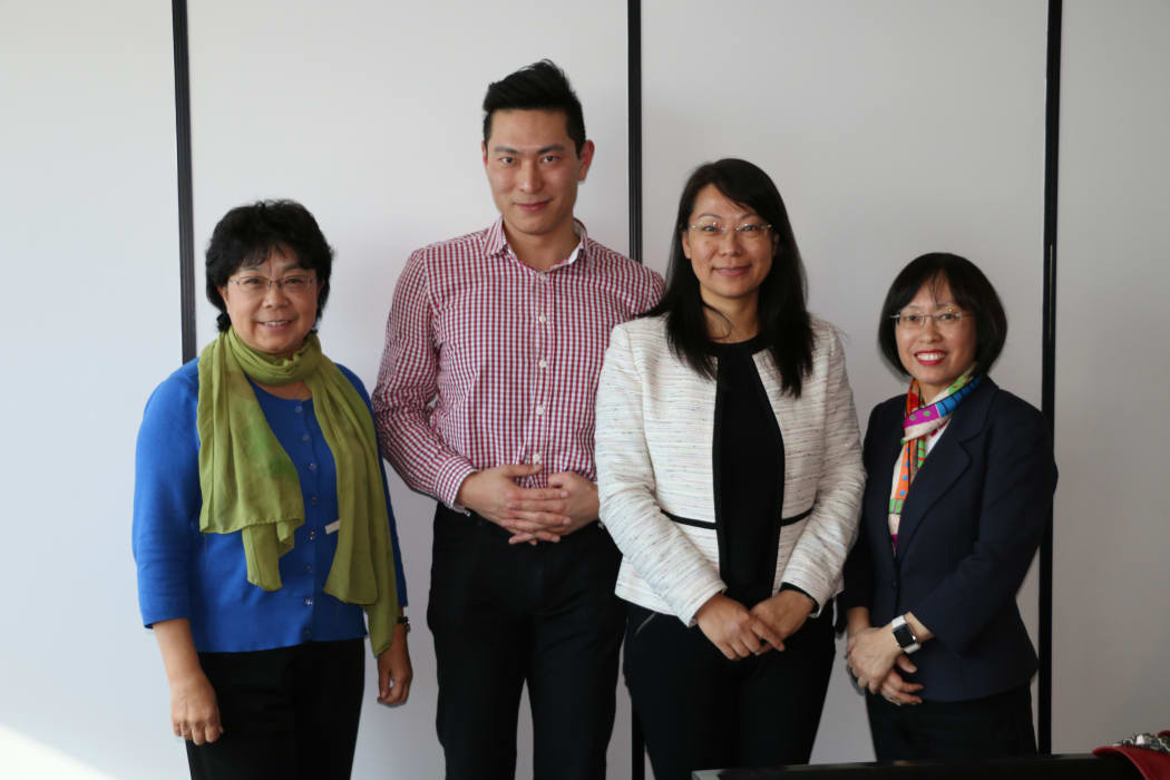 Working together, Dr Xiaoying Fu, Howie Yin, Susan Zhu, Stella Chan