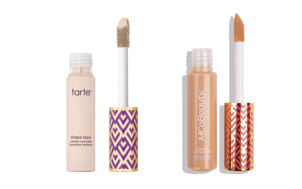 Tarte's original concealer on the left, with MCoBeauty's version on the right, which it later changed the appearance of.