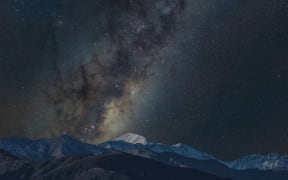 The Milky Way Galaxy over the Kaikōura Ranges. Photo: Brooke Unger