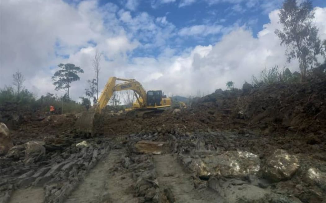 Construction of Porgera bypass July 2024.