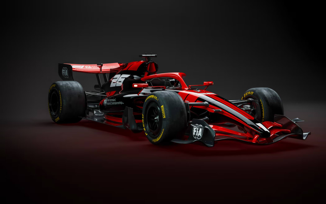 Rendering of 2026 F1 car