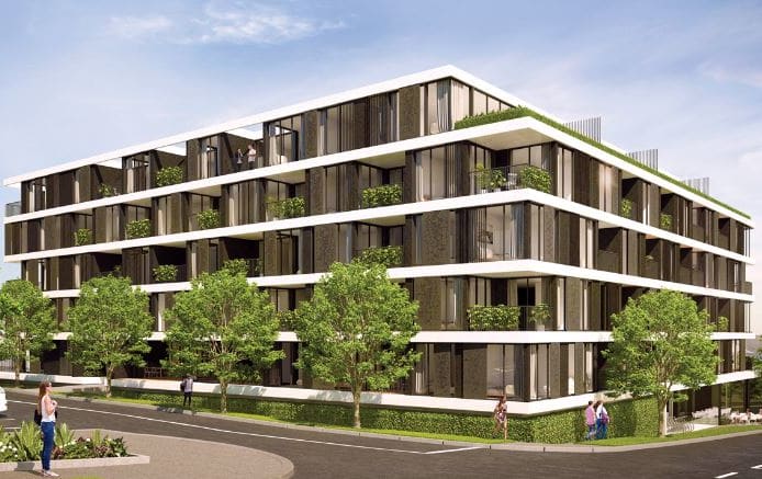 The 91-apartment project has been abandoned.