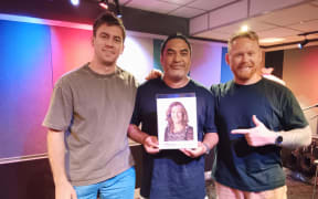 L.A.B members Miharo Gregory (left), Stuart Kora and Joel Shadbolt.