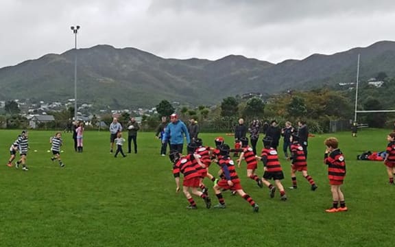 Junior rugby on a Saturday morning