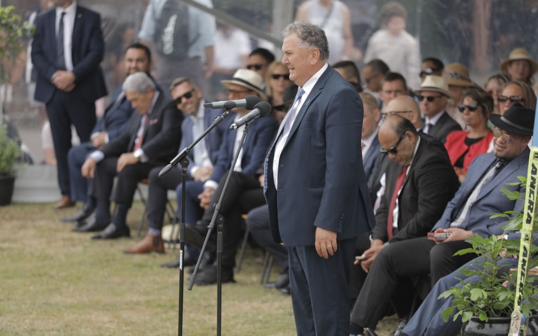 Shane Jones at Rātana