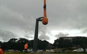 wind wand in wellington damaged