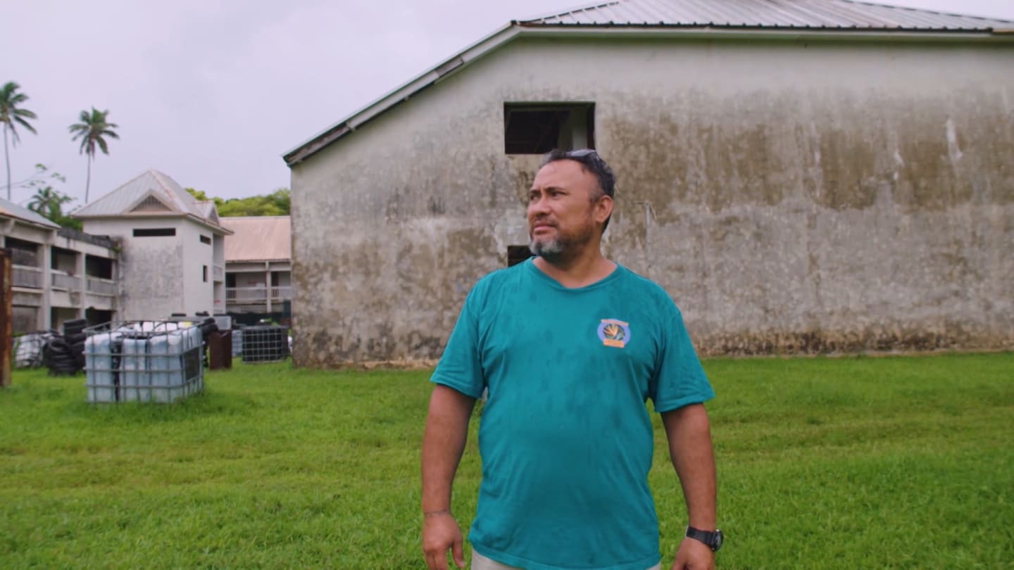 Sam Napa, Pa Ariki's son, shares his knowledge of the ill-fated Sheraton Hotel onsite