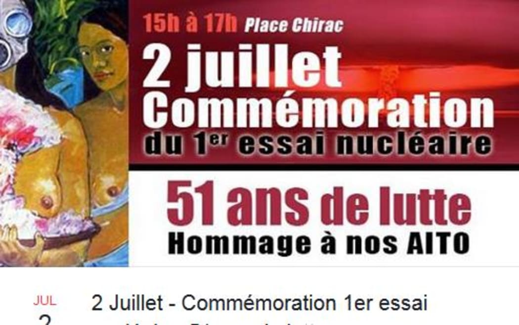 Tahiti marks anniversary of 1st French atomic test