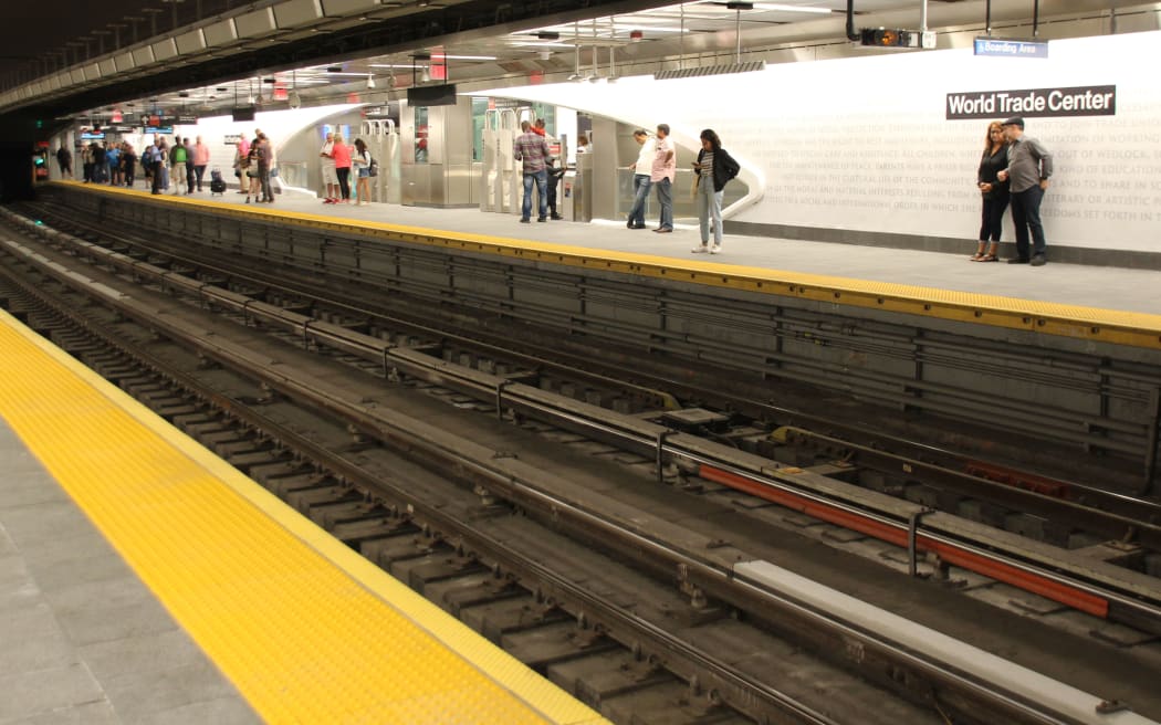 The reopened underground station "WTC Cortlandt"