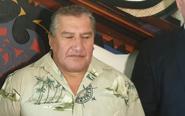 From left Minister for Māori Development Nanaia Mahuta, Minister for Children Tracey Martin, Ngāti Kahungunu chairman Ngahiwi Tomoana and Corrections Minister Kelvin Davis.