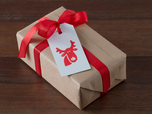 A file photo of a Christmas present