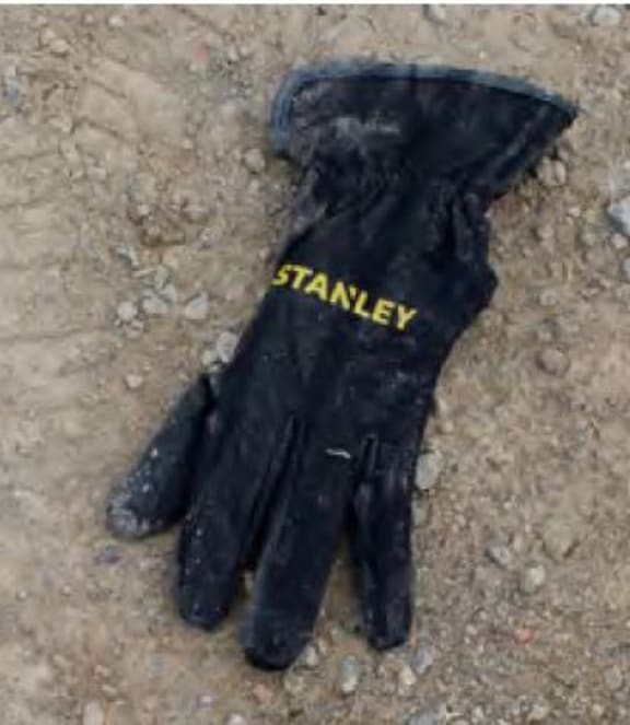The glove was found at the scene of the investigation.