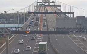 Extra lanes were opened on Wednesday after a damaged strut was repaired.